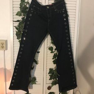 Cristina V Jeweled Ring Jeans